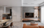 Tuan An - Free 3D Living Room- Kitchen Interior Model Download 