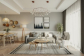 Hoang Thoa -  Free 3D Living Room- Kitchen Interior Model Download 