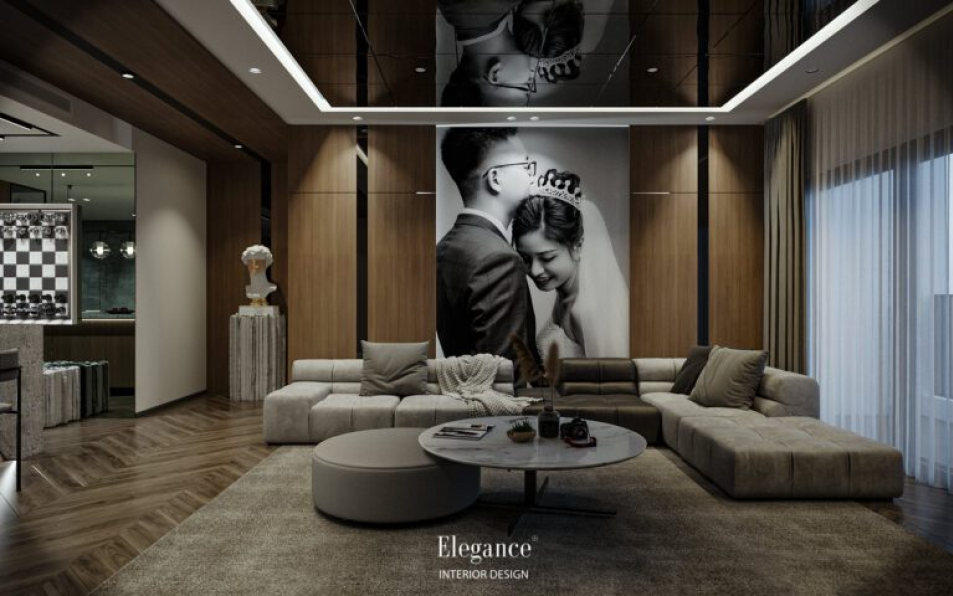 Le Hoang - Free 3D Living Room - Kitchen Interior Model Download