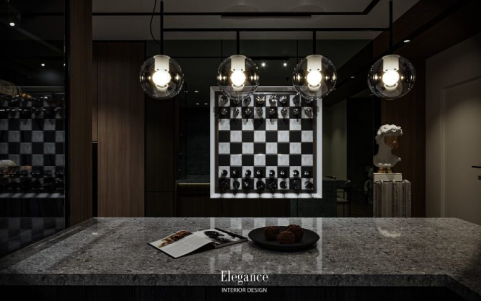 Le Hoang - Free 3D Living Room - Kitchen Interior Model Download