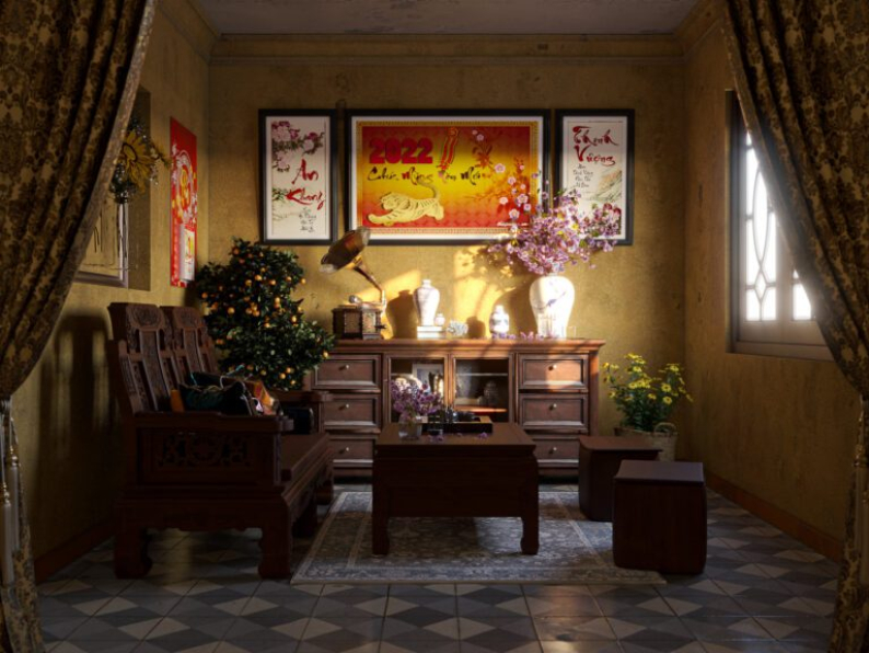 Lu Quoc Tuan - Free 3D Tết Xưa Model Download 