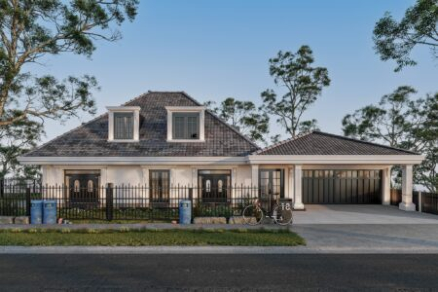 Hoang Thu - Free 3D House Exterior Model Download 