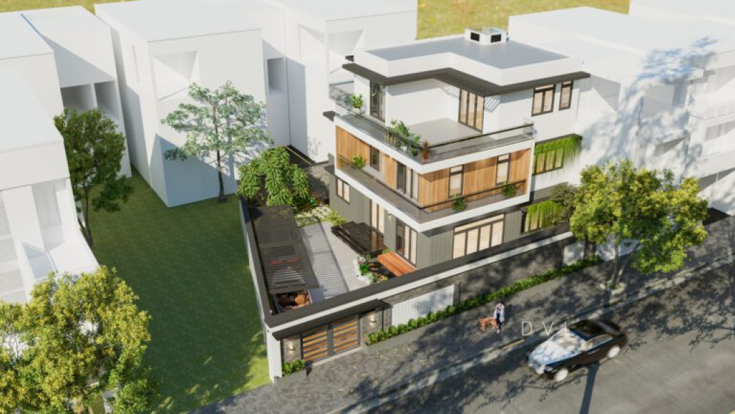 Vu Long - Free 3D Villa Exterior Model Download 