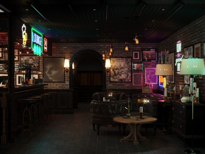 Tuan Dat - 3D Bar Restaurant Interior Scene Model For Free Download