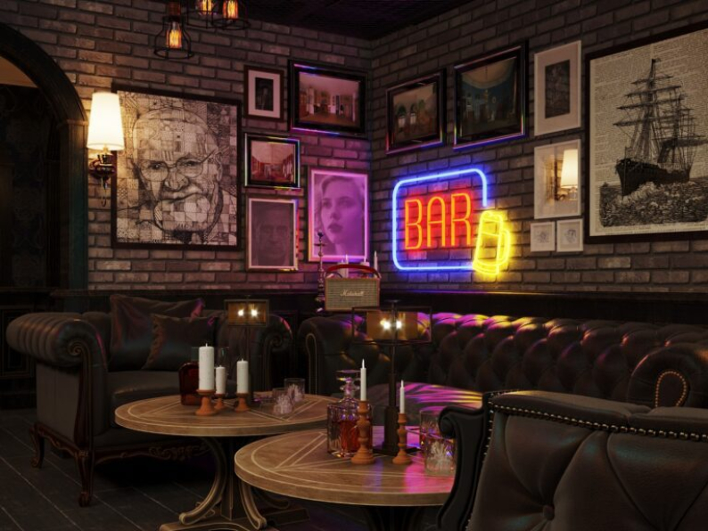 Tuan Dat - 3D Bar Restaurant Interior Scene Model For Free Download