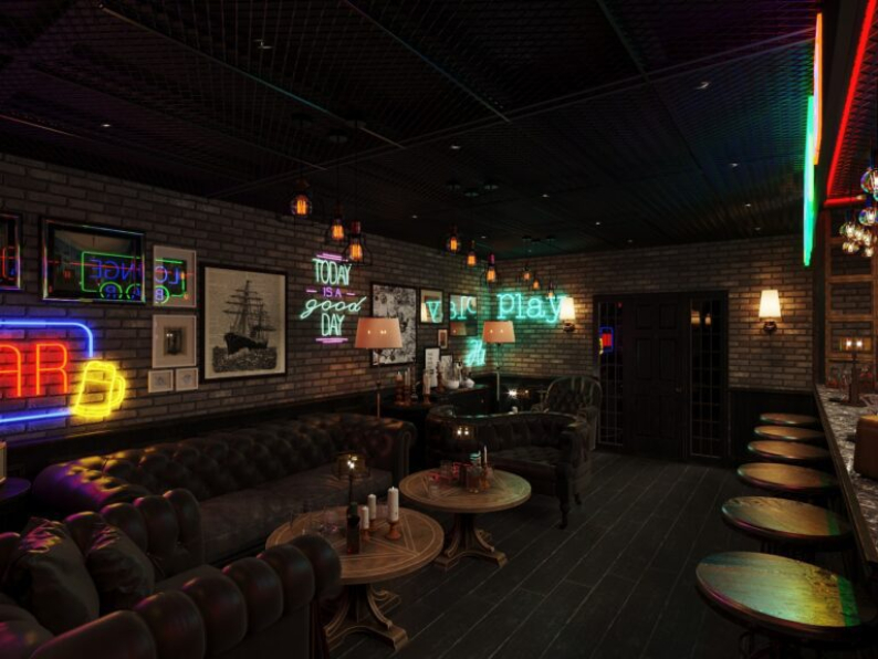 Tuan Dat - 3D Bar Restaurant Interior Scene Model For Free Download