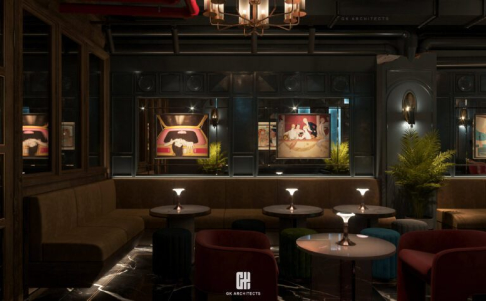 Nguyen Huy Anh - 3D Bar Restaurant Interior Scene Model For Free Download