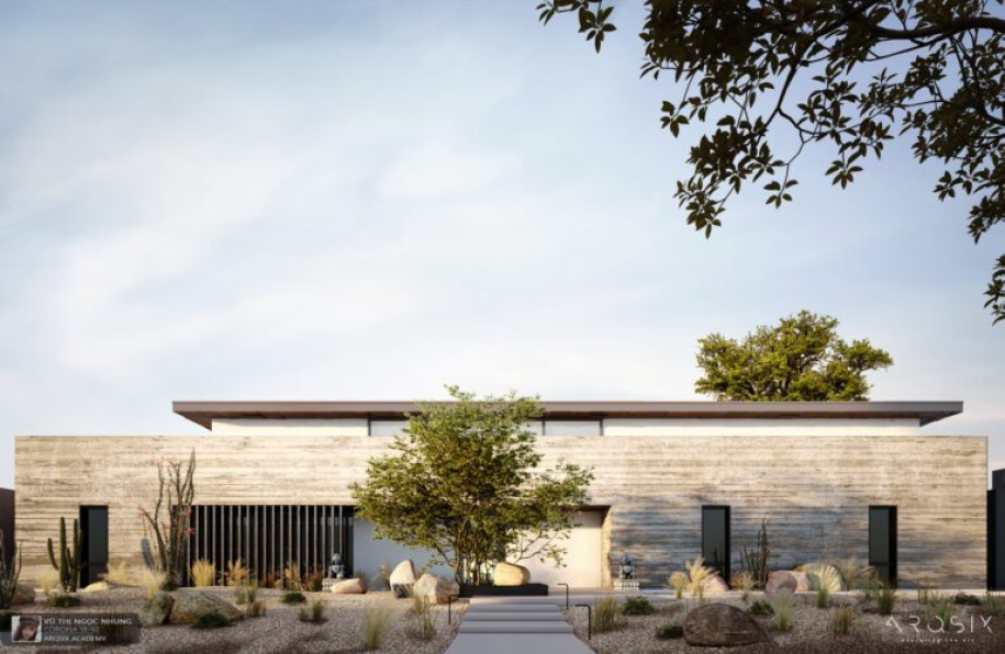 Rin Yuuki - 3D Model House Exterior File 3dsmax 