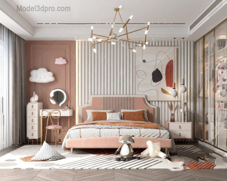  3D Interior Children Room Model Download