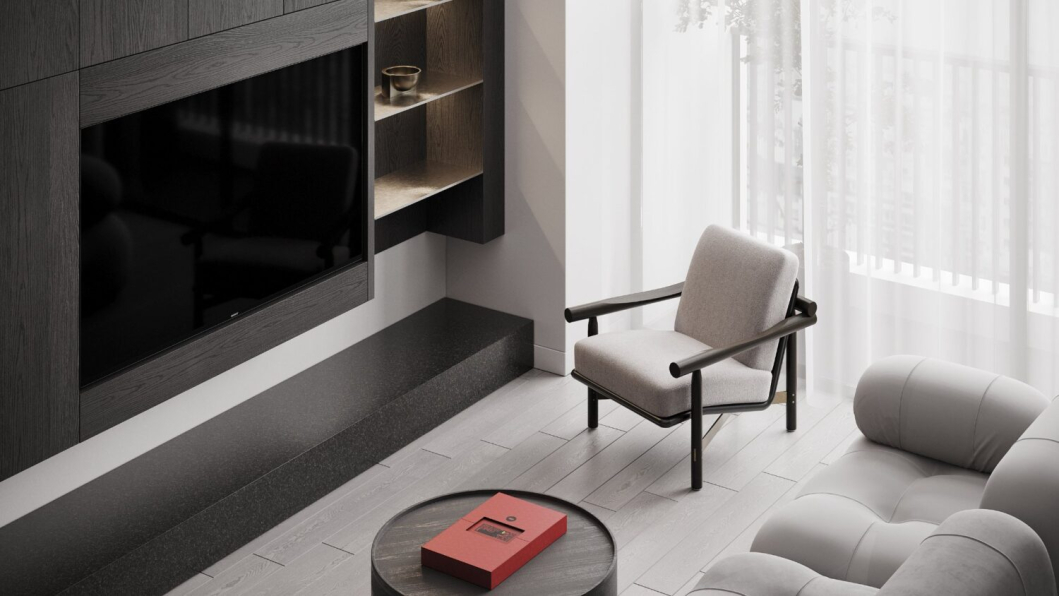 Nguyen Hanh Nhi - Download Free Living Room- Kitchen Interior Model 