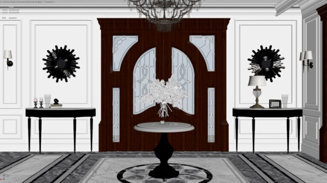 Free 3D Neoclassical Interior Model Download