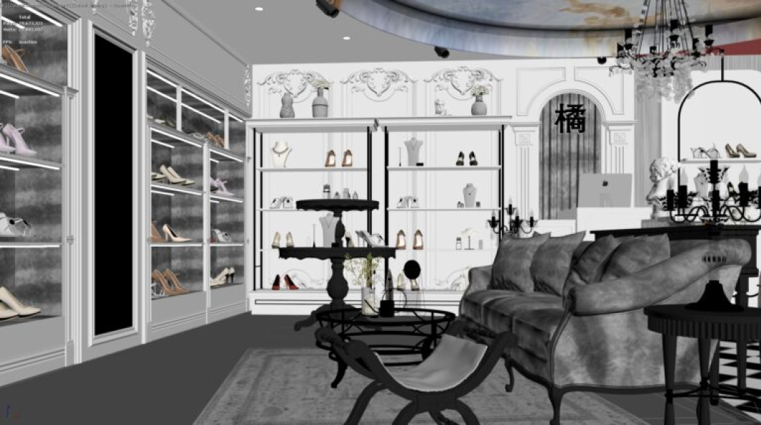 3D Fashion Shop Model Download