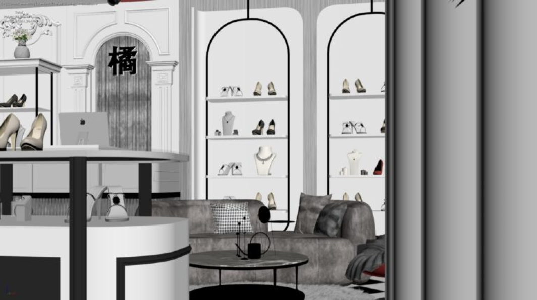 3D Fashion Shop Model Download