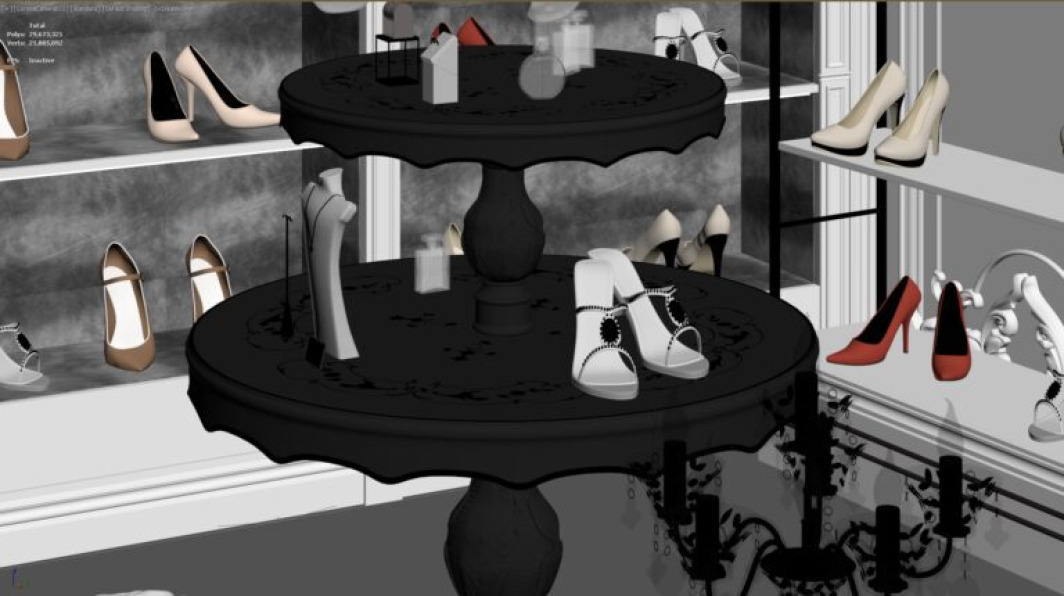 3D Fashion Shop Model Download