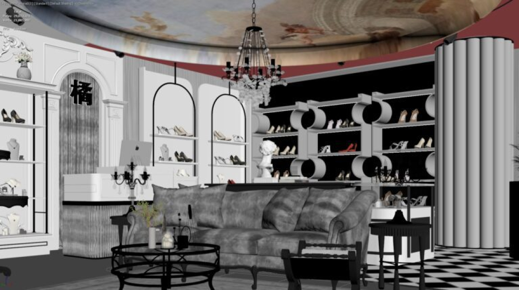 3D Fashion Shop Model Download