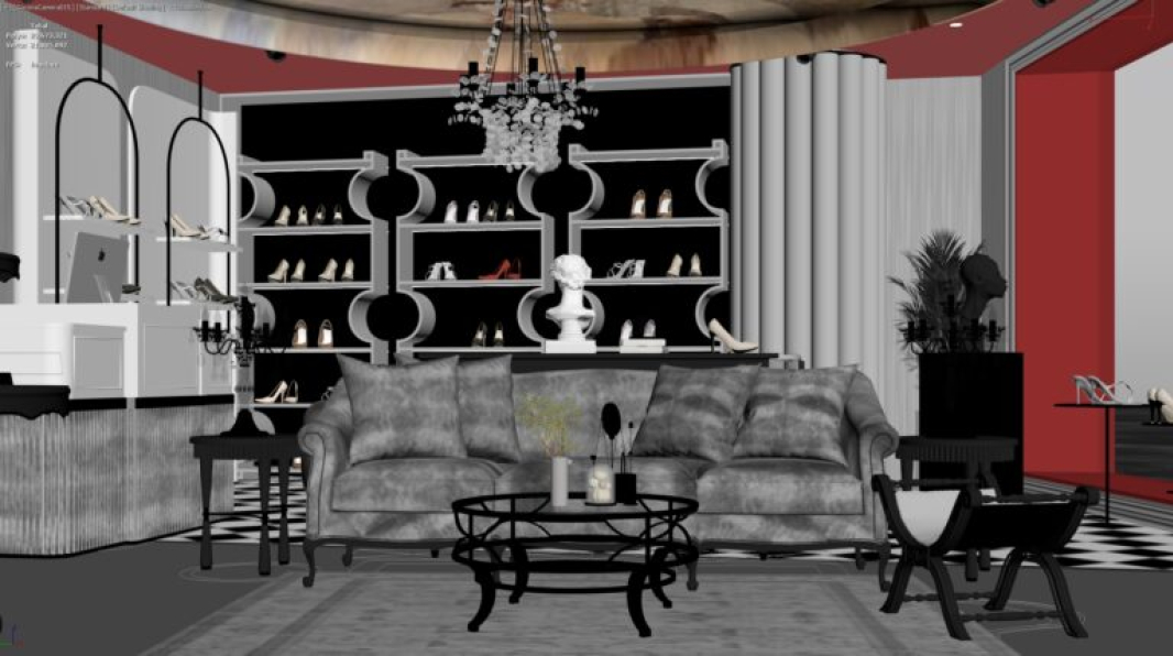 3D Fashion Shop Model Download