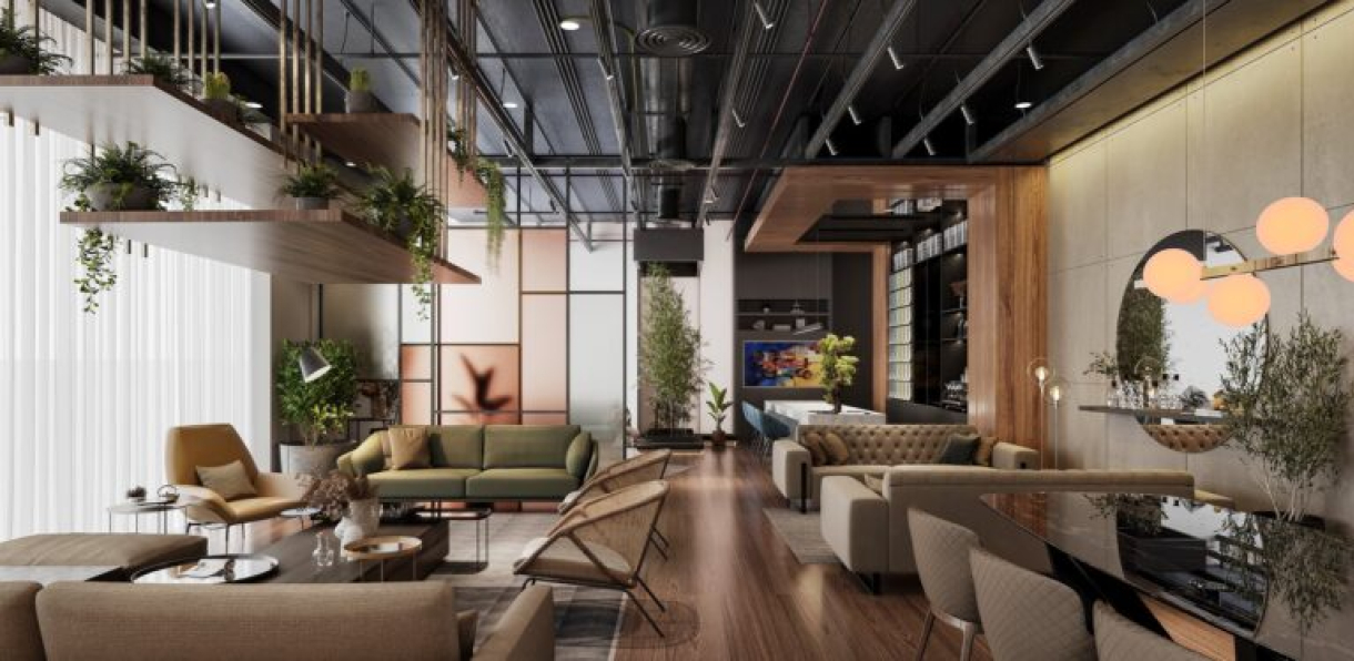 3D Model of Shop Furniture Interior For Free Download