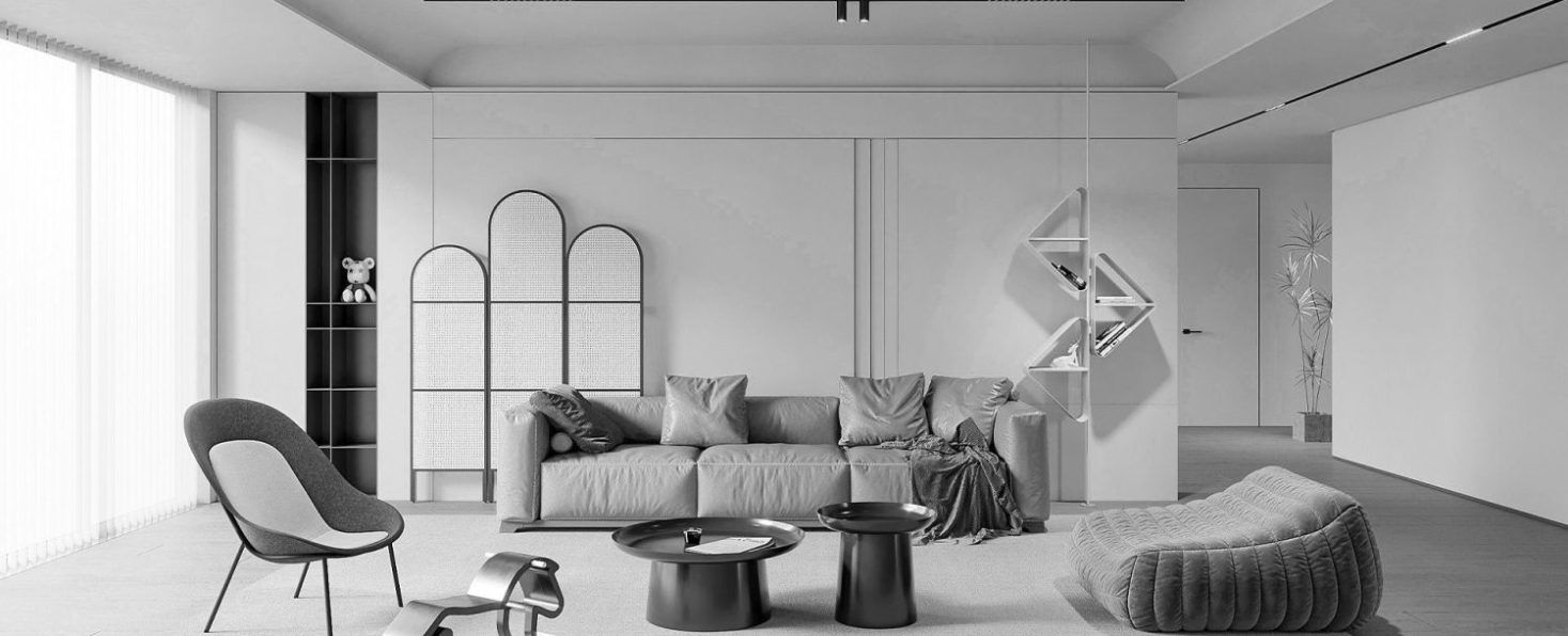  3D Interior Living Room Model For Free Download