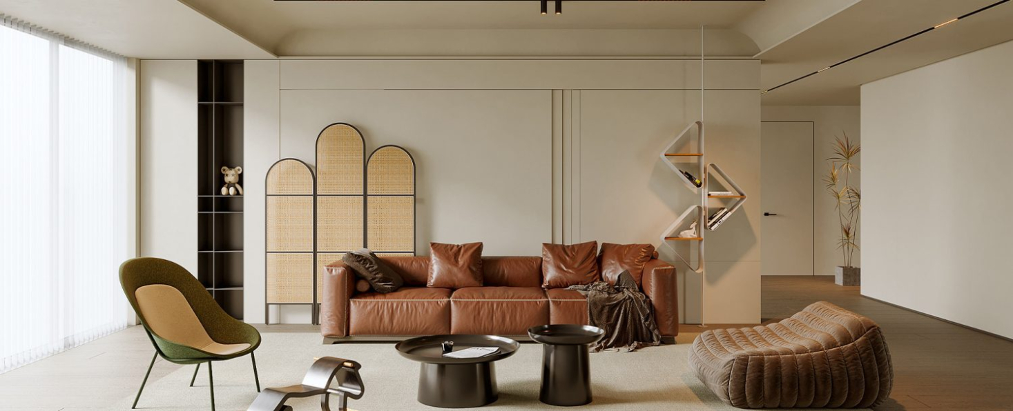  3D Interior Living Room Model For Free Download