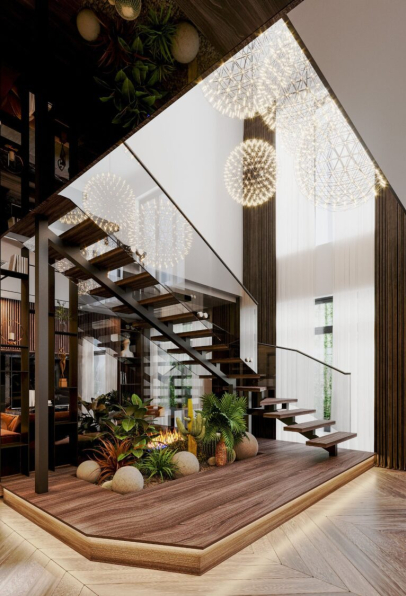 Nguyen Duy Chi Nghia - 3D Living Room - Kitchen Inter Model Download 