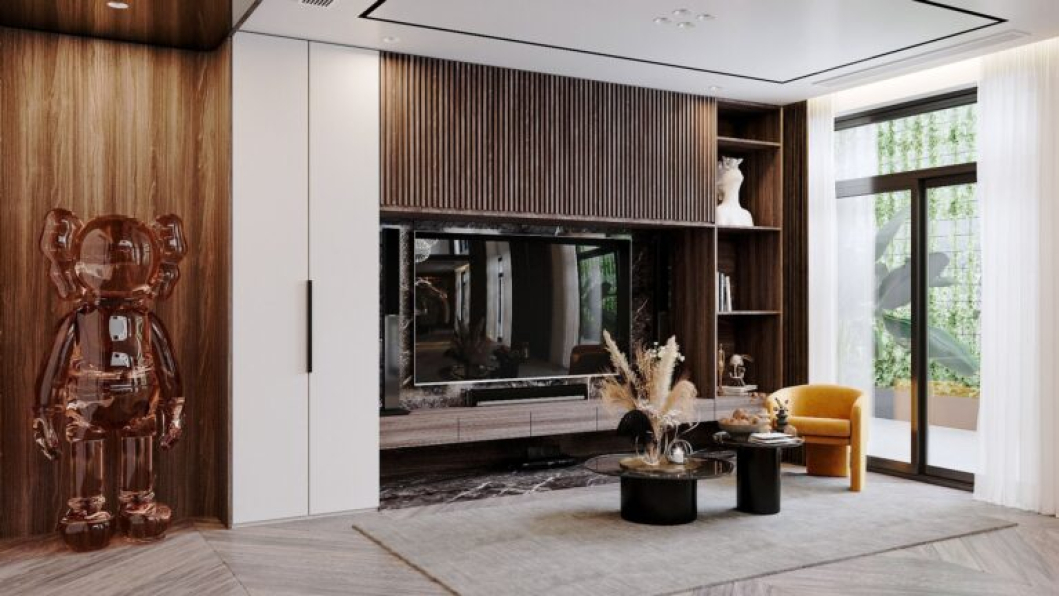 Nguyen Duy Chi Nghia - 3D Living Room - Kitchen Inter Model Download 
