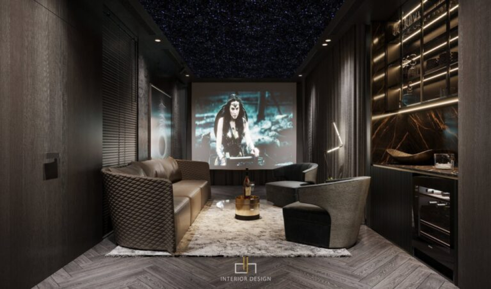 Dat Hip - 3D Movie Room Interior Model Download 