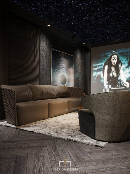 Dat Hip - 3D Movie Room Interior Model Download 