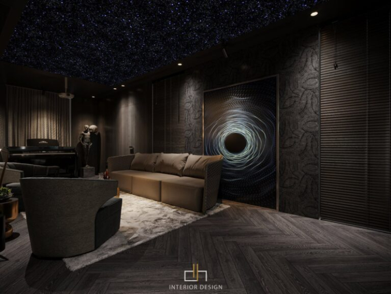 Dat Hip - 3D Movie Room Interior Model Download 