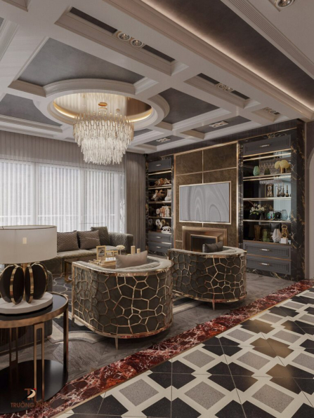 Tuan An - Free 3D Living Room - Kitchen Interior Model Download
