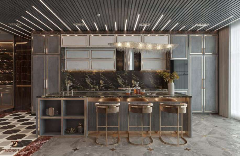 Tuan An - Free 3D Living Room - Kitchen Interior Model Download