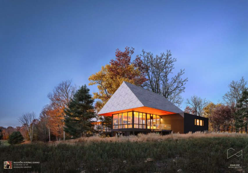 Huong Giang - 3D Cabin House Exterior Model Download 