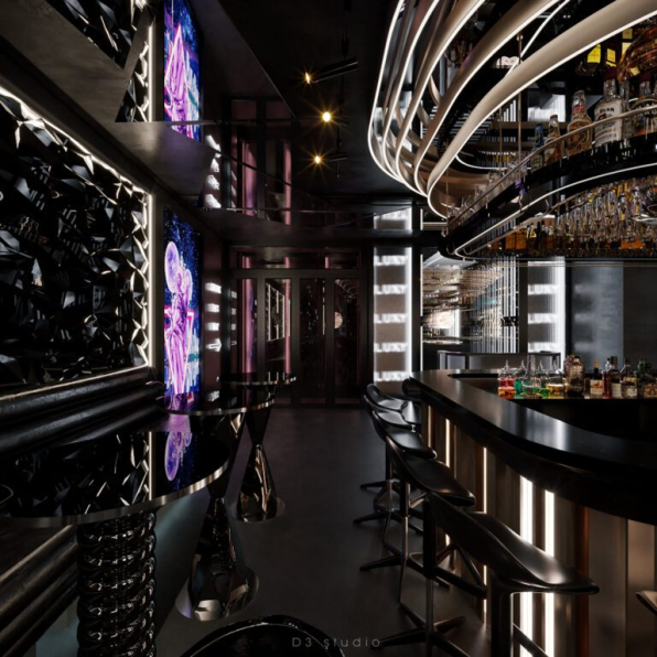 Duong Bui - Download Free Bar Restaurant Interior Model 