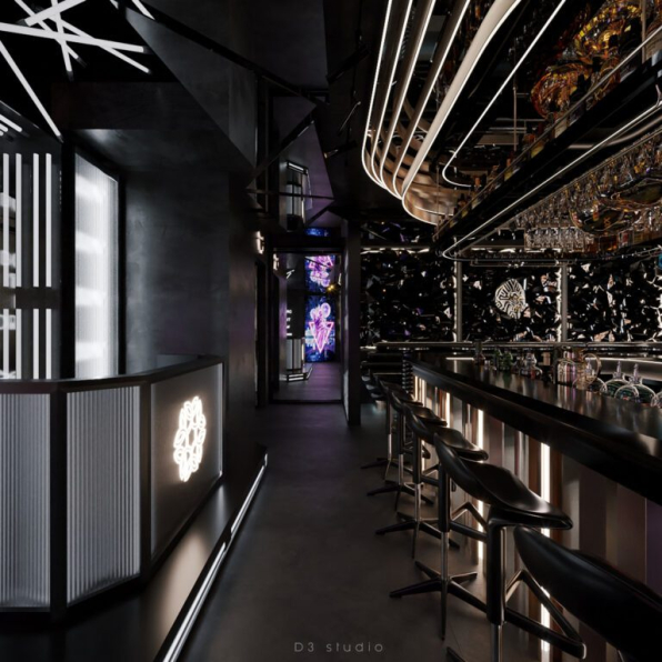 Duong Bui - Download Free Bar Restaurant Interior Model 