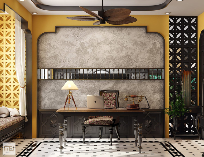 Meihome Diem - Download Free Indochine Living Room - Kitchen Interior Model 