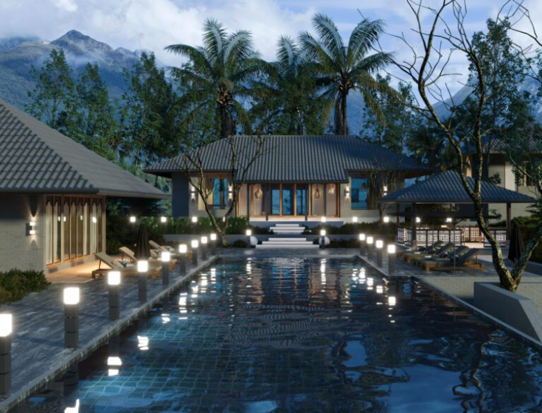 Huynh Ngoc Thinh - 3D Villa Resort Exterior Model Download 