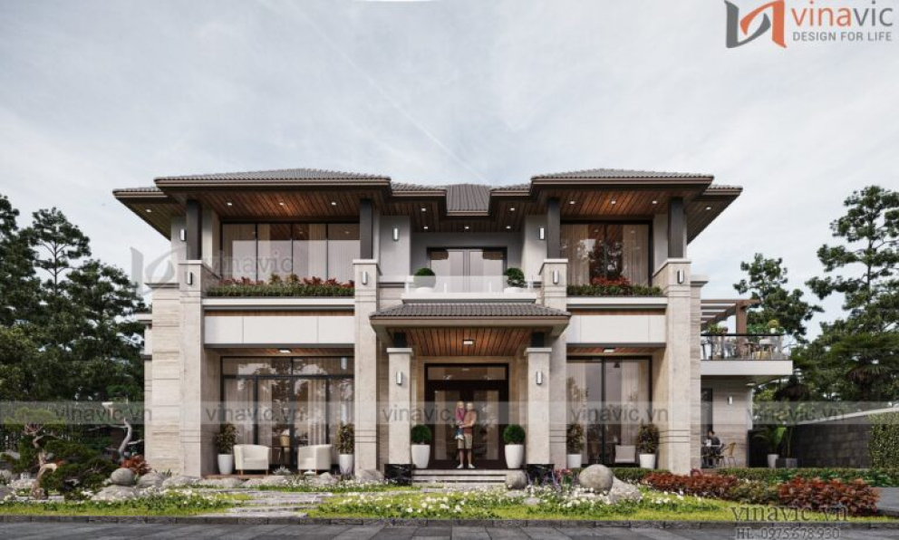 Nhu Quynh -  3D Villa Exterior Model Download 