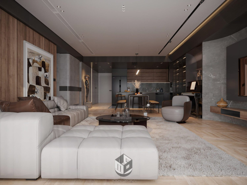  Dat Hip - Download Free Living Room - Kitchen Interior Model 