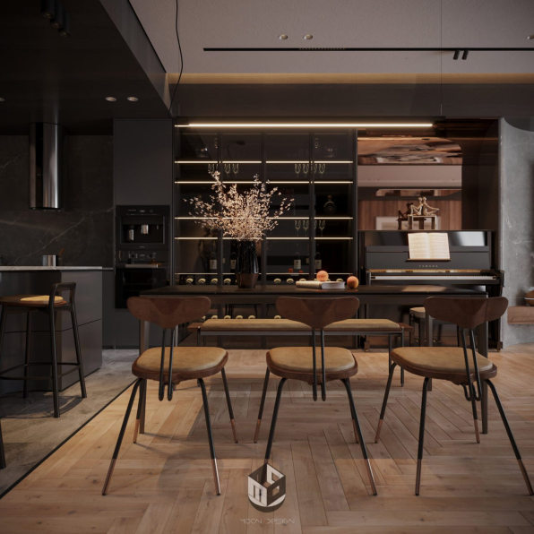  Dat Hip - Download Free Living Room - Kitchen Interior Model 