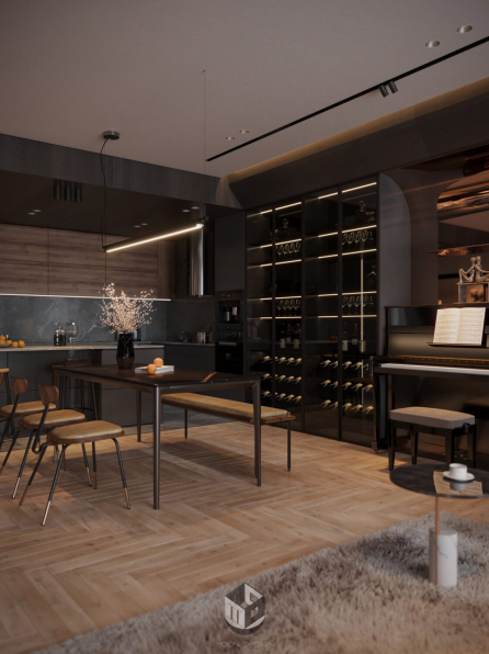  Dat Hip - Download Free Living Room - Kitchen Interior Model 