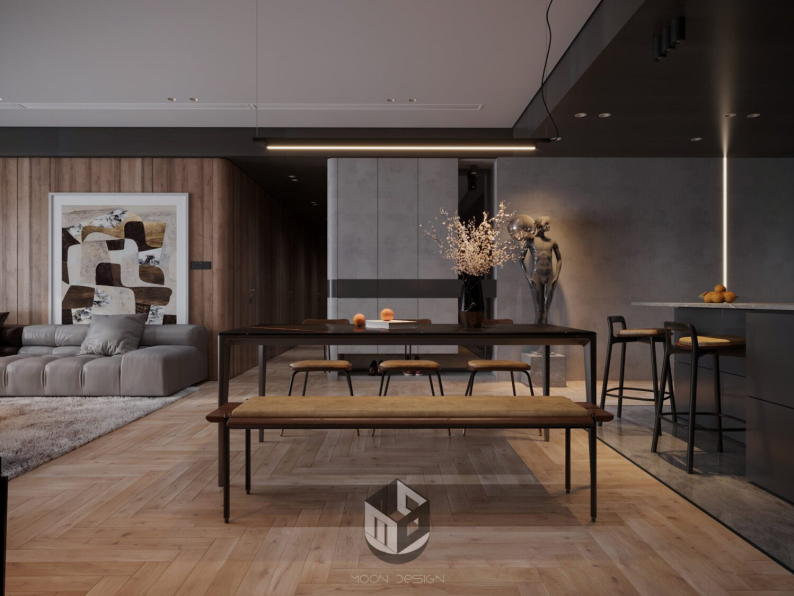  Dat Hip - Download Free Living Room - Kitchen Interior Model 