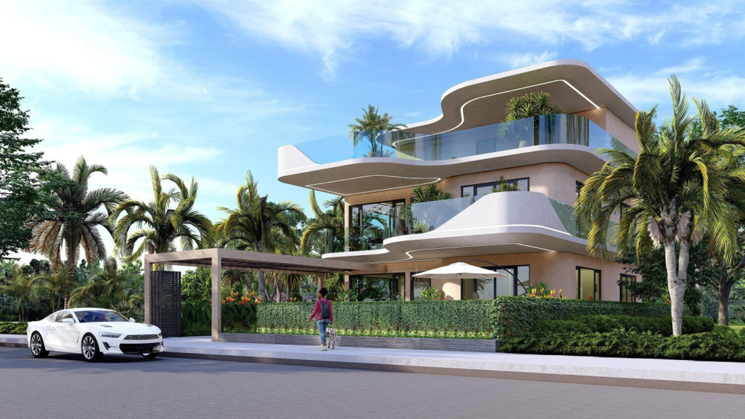 Hien Hoang - Free 3D Villa Exterior Model Download