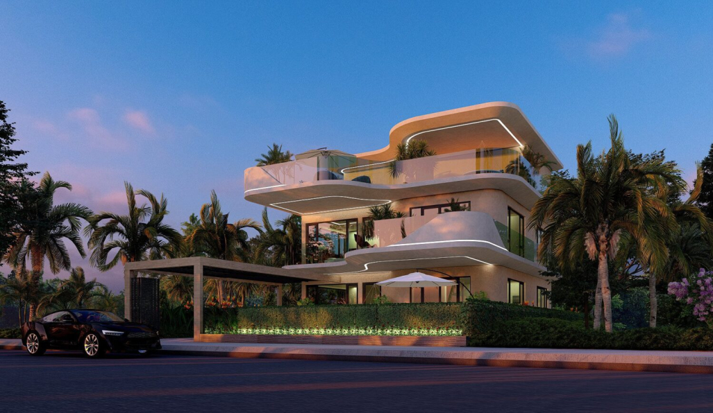 Hien Hoang - Free 3D Villa Exterior Model Download