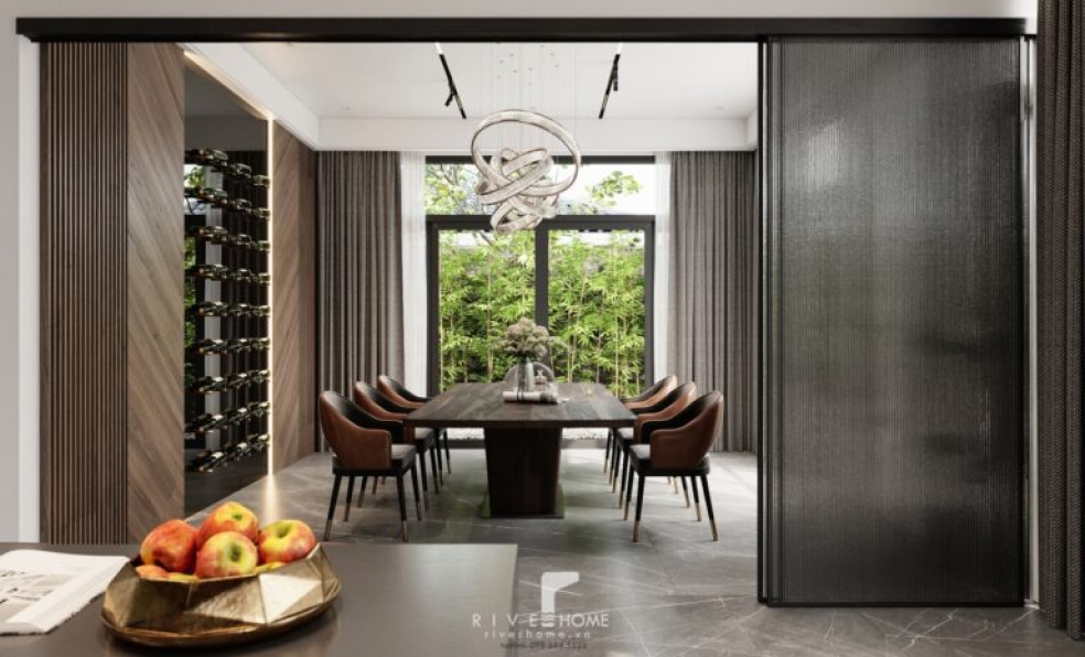 Tuan Kiet - Free 3D Living Room- Kitchen Interior Model Download 