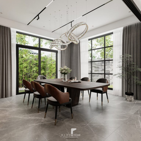 Tuan Kiet - Free 3D Living Room- Kitchen Interior Model Download 