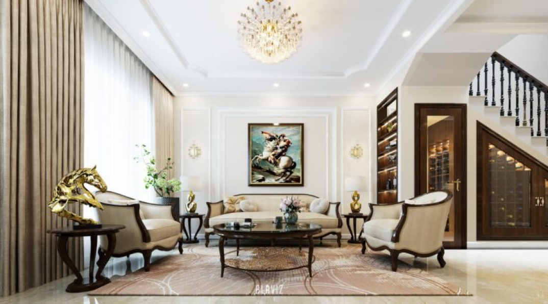 Vu Van Bac - 3D Interior Neoclassical House Model For Free Download 