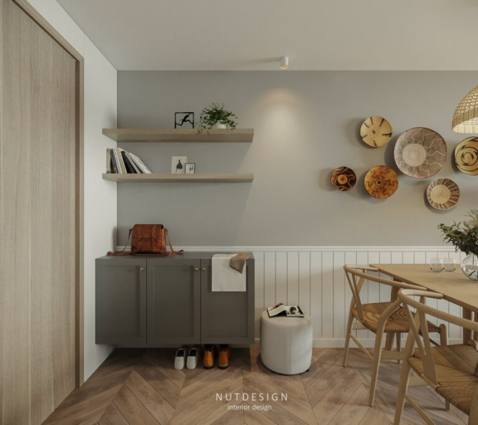 Hoang Thoa -  Free 3D Living Room- Kitchen Interior Model Download 