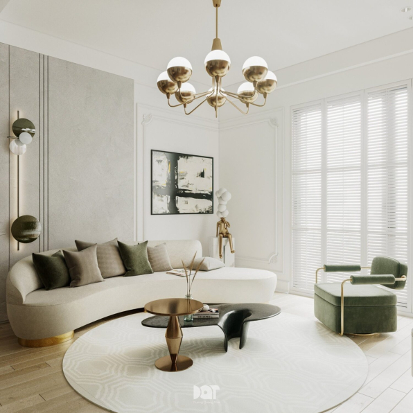 Nguyen Chi - Free 3D Living Room- Kitchen Interior Model Download 
