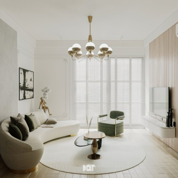 Nguyen Chi - Free 3D Living Room- Kitchen Interior Model Download 