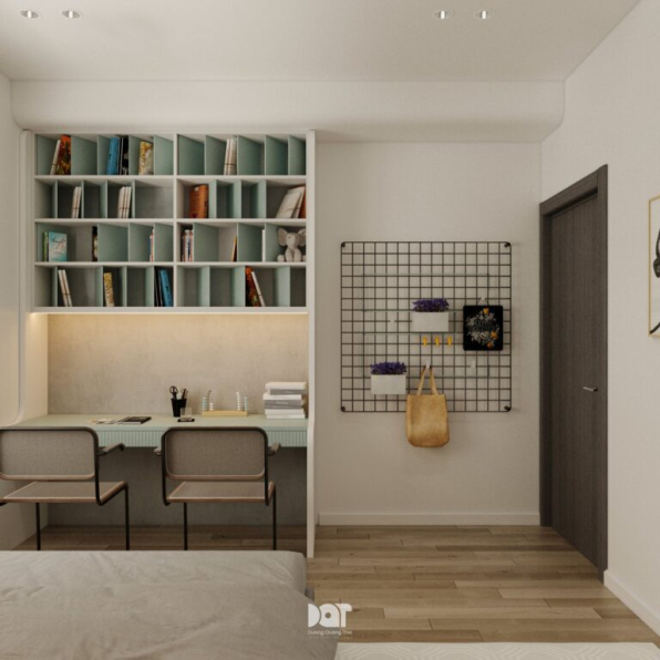 Nguyen Chi - Free 3D Living Room- Kitchen Interior Model Download 