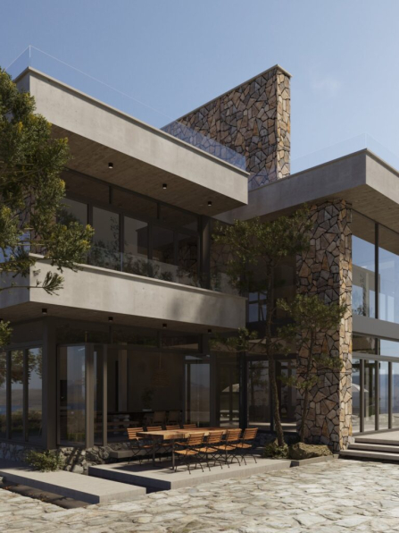 Nguyen Hong Quan - Free 3D Villa Exterior Model Download 